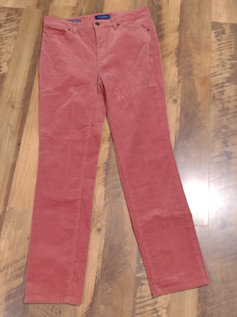 Talbots Straight-Leg Corduroy Jeans Dusty Rose Y2K